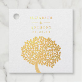 Hochzeit von Goldwasserbaum Geschenkanhänger