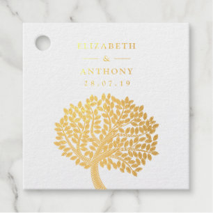 Hochzeit von Goldwasserbaum Geschenkanhänger
