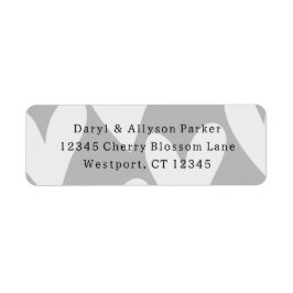 Hochzeit von grauen weißen Herzen