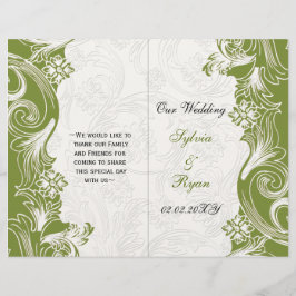 Hochzeit von Grün und Weiß