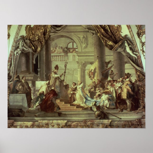 Hochzeit von Kaiser Frederick Barbarossa Poster (Vorne)