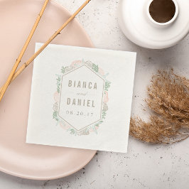 Hochzeit von Küstenpastells Serviette