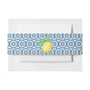 Hochzeit von Lemon Einladungsbanderole
