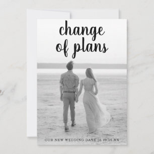 Hochzeit von Minimalistischem Foto für das Handwri Ankündigung