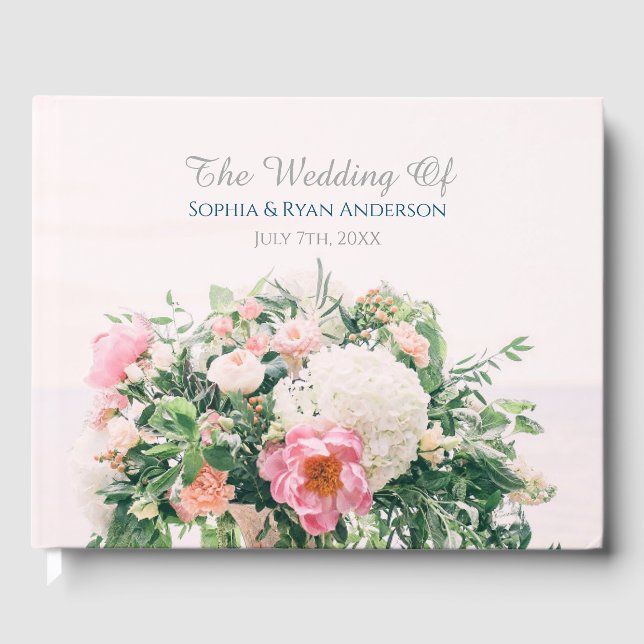 Hochzeit von, Namen und Datum, Heimwerker-Fotos Gästebuch (Vorderseite)