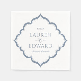 Hochzeit von Napkins | Einfache Eleganz (Dusty Blu Serviette