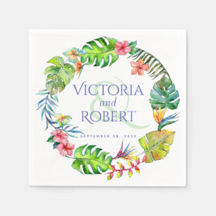 Hochzeit von Napkins Tropenfarben Serviette