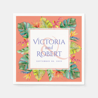 Hochzeit von Napkins | Tropenfarben Serviette