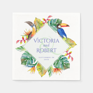 Hochzeit von Napkins Tropenfarben Serviette