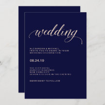 Hochzeit von Navy Blue und Blush Pink