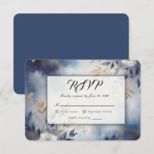 Hochzeit von Navy Blue und Gold Floral