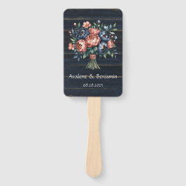 Hochzeit von Navy Blue und Kupfer Peony Bouquet Wo Fächer