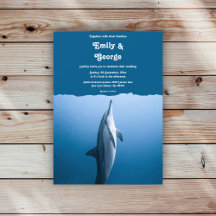 Hochzeit von Navy Blue unter dem Meer Dolphin Coas