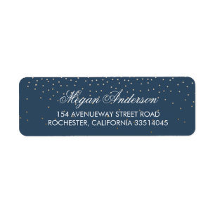 Hochzeit von Navy-Gold-Glitzer