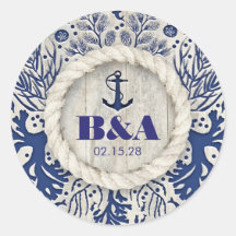 Hochzeit von Navy Nautic Rustic Beach Driftwood