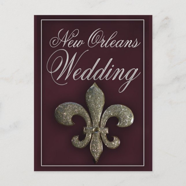 Hochzeit von New Orleans Postkarte (Vorderseite)