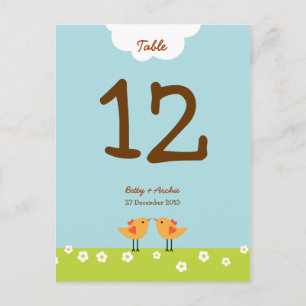 Hochzeit von niedlichen Cartoon Postkarte