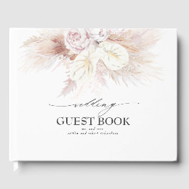 Hochzeit von Pampas Grass und White Anthuriums Gästebuch