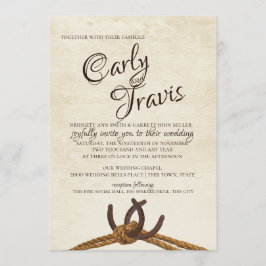 Hochzeit von Pferdeschuhen Einladung