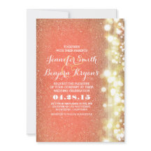 Hochzeit von Pfirsich- und Goldlampen für den Glit