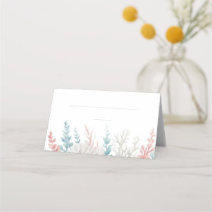 Hochzeit von Platzkarten-Pastel-Korallenriff Platzkarte