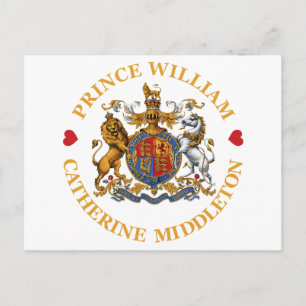 Hochzeit von Prinz William und Catherine Middleton Postkarte