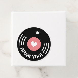 Hochzeit von Rock and Roll-Schallplatten Geschenkanhänger