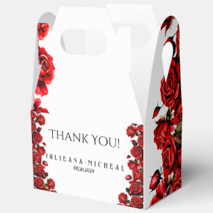 Hochzeit von rote Rosen Geschenkschachtel