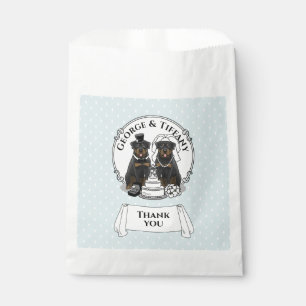 Hochzeit von Rottweilers Brauthunde und Hunde Nied Geschenktütchen