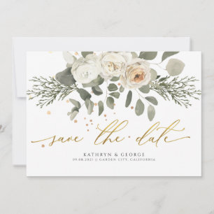 Hochzeit von sanften Korallenbäumen Save The Date