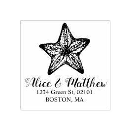 Hochzeit von Seestern Gummistempel