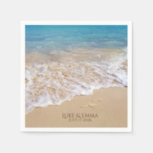 Hochzeit von Segel- und Seeschwalben Serviette