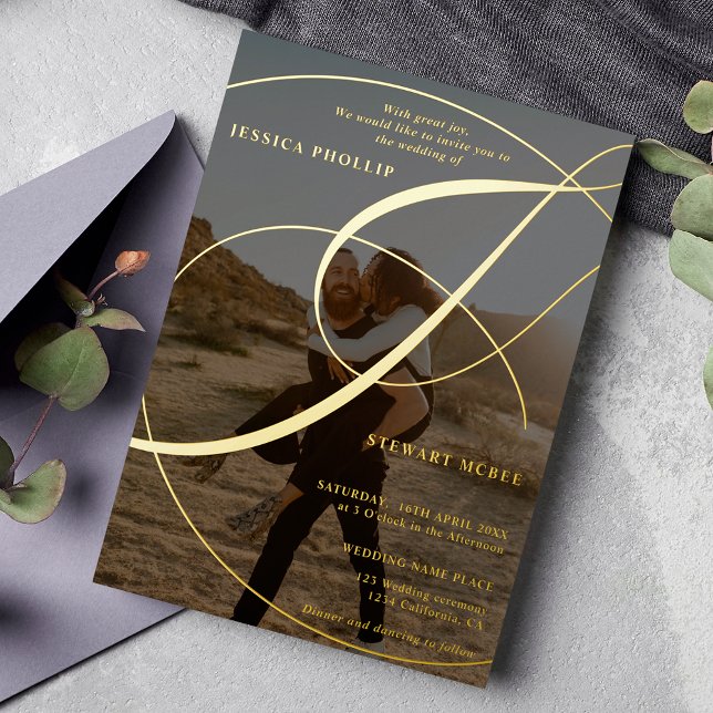 Hochzeit von Skriptampero und Foto-Kalligrafie Folieneinladung (Von Creator hochgeladen)