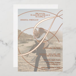 Hochzeit von Skriptampero und Foto-Kalligrafie Folieneinladung