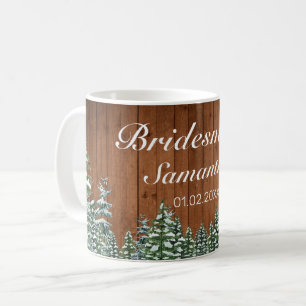 Hochzeit von Snowy Wood & Forest Country Bridesmai Kaffeetasse