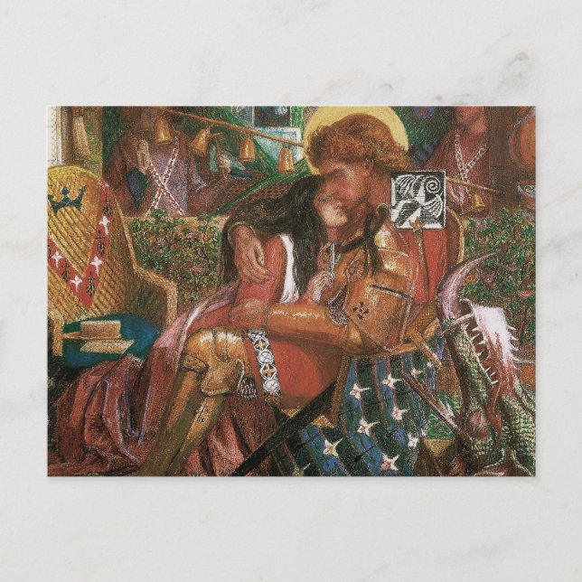 Hochzeit von St. George, Prinzessin Sabra von Ross Postkarte (Vorderseite)