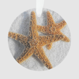 Hochzeit von Starfish in Sand Beach Ornament
