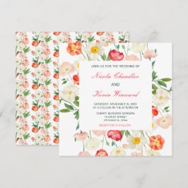 Hochzeit von Tulips und Daffodils Einladung
