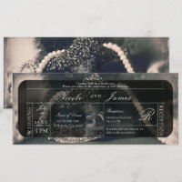 Hochzeit von Vintagen Masquerade und Perlen