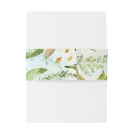 Hochzeit von Wasserfarbe geometrischer Kristallgrü Einladungsbanderole