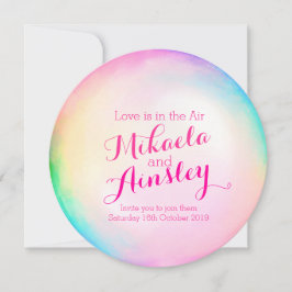 Hochzeit von Wasserfarben Einladung