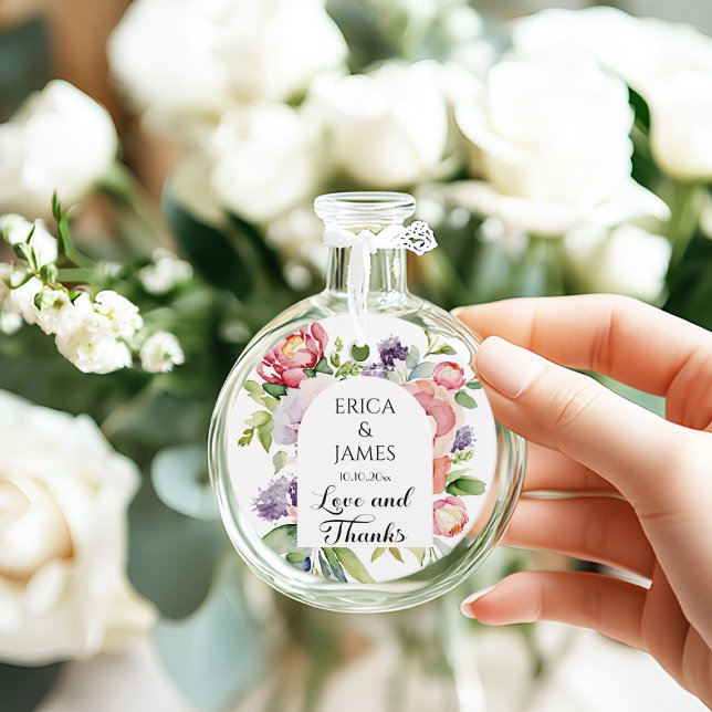 Hochzeit von Wasserfarben Geschenkanhänger (Von Creator hochgeladen)