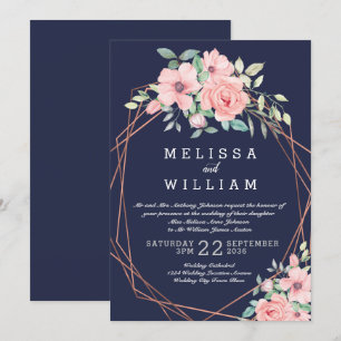 Hochzeit von Wasserfarben-Hochzeiten mit hoher Kup Einladung