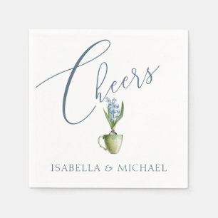 Hochzeit von Wasserfarben Personalisiert Serviette