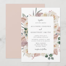 Hochzeit von Wasserfarben und Orchideen