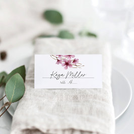 Hochzeit von Watercolor Cherry Platzkarte