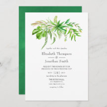 Hochzeit von Watercolor Forest Greenerity
