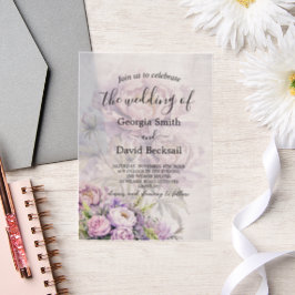 Hochzeit von Watercolor Lavender Peony