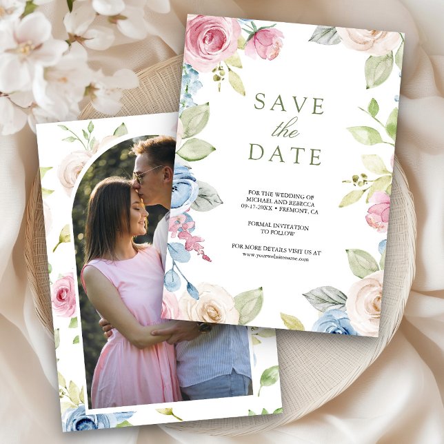 Hochzeit von weichem Frühling-Foto Save The Date (Von Creator hochgeladen)