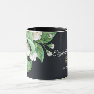 Hochzeit von weißen Blume Tasse